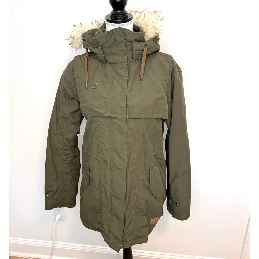 IFOUND Snowboard Ski Jacket In Olive Green Size Large - Picture 2 of 14